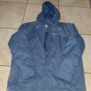 Columbia Men's Blue Hooded Insulated Jacket XXL